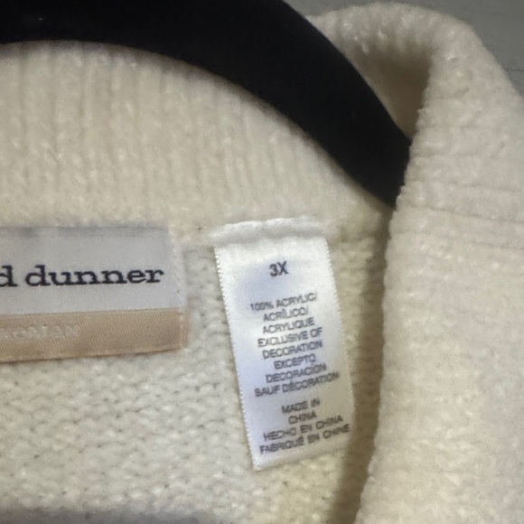 Alfred Dunner Cream Sweater with Geometric Accents - Picture 5 of 8